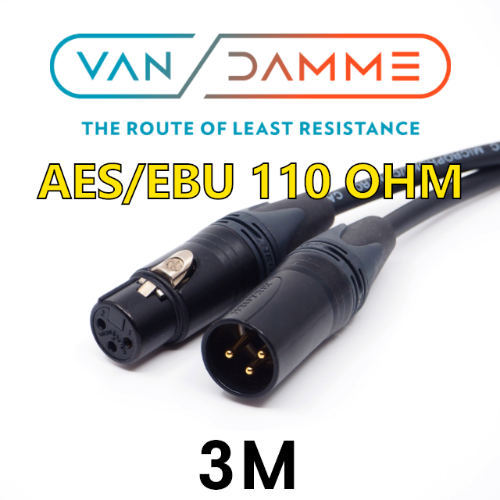 영국 반담 VanDamme 3 미터 AES/EBU DMX 110옴 케이블 3M