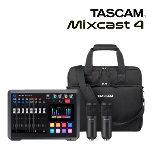 TASCAM 타스캠 Mixcast4 팟캐스트 오디오믹서