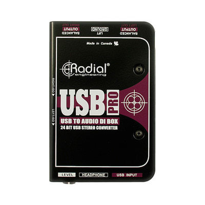 [RADIAL] USB PRO / 레디알 다이렉트 박스/스테레오 USB 랩탑