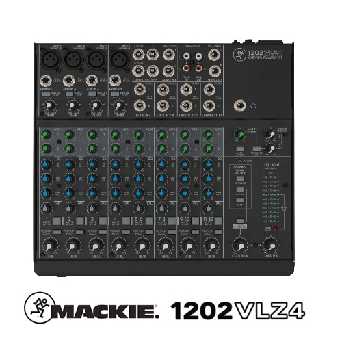 [MACKIE]맥키 1202VLZ 콘솔형 아날로그믹서 랙타입 아날로그믹서 4 MIC/입력