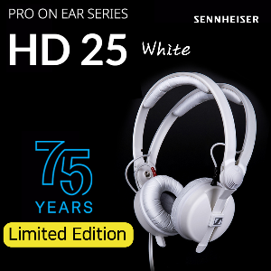 젠하이저 HD25 화이트 에디션 한정판 모니터링 헤드폰 HD25