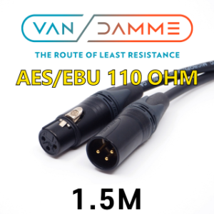 영국 반담 VanDamme 1.5 미터 AES/EBU DMX 110옴 케이블 1.5 M