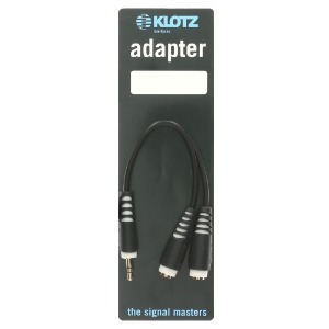 KLOTZ AYB-4 클로츠 Compact 헤드폰 분배 케이블 (3.5 TRS-2x 3.5 TRS 암) 0.2M
