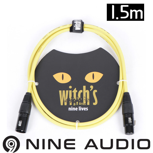 witch&#039;s nine lives 마이크 케이블 옐로우 1.5m 위치스 케이블 1.5M