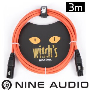 witch&#039;s nine lives 마이크 케이블 오렌지 3m 위치스 케이블 3M