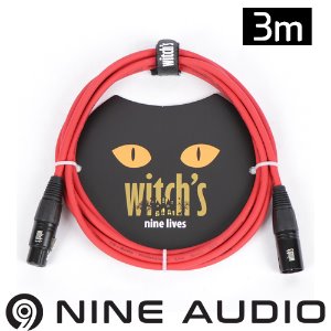 witch&#039;s nine lives 마이크 케이블 레드 3m 위치스 케이블 3M