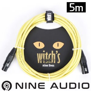 witch&#039;s nine lives 마이크 케이블 옐로우 5M 위치스 케이블 5M