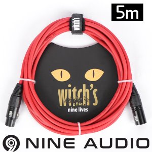 witch&#039;s nine lives 마이크 케이블 레드 5M위치스 케이블 5M