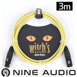 witch&#039;s nine lives 마이크 케이블 옐로우 3m 위치스 케이블 3M