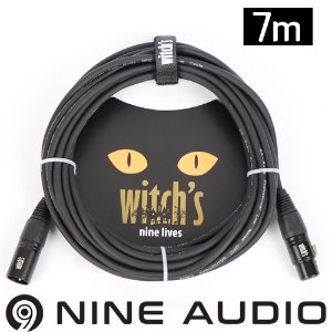 witch&#039;s nine lives 마이크 케이블 블랙 7M 위치스 케이블 7M